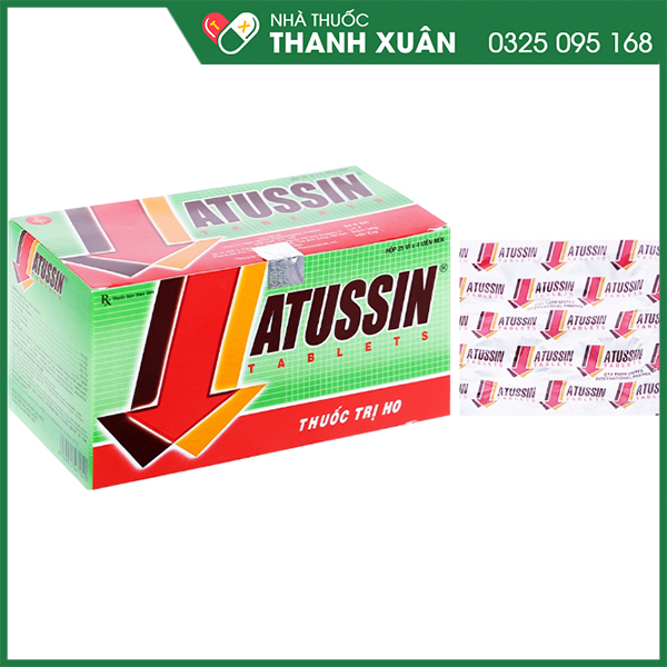 Atussin Tablets trị chứng ho trong bệnh lý hô hấp